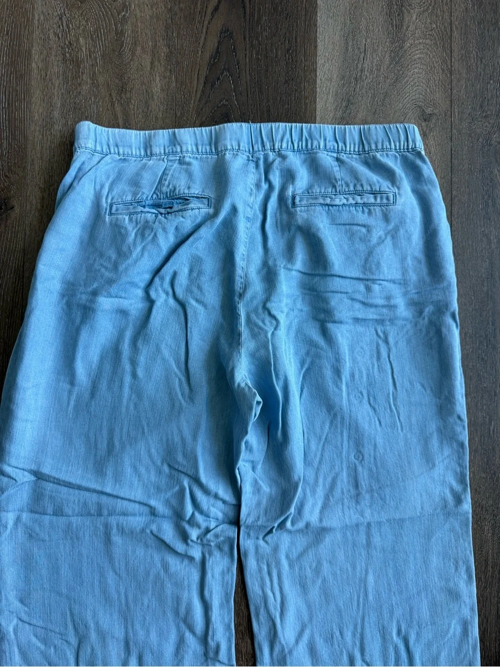 J. Jill Light Blue Wide-Leg Chinos Size 14